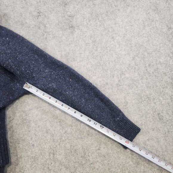 Pendleton Sweater Womens Small Navy Donegal Turtleneck Merino Wool Alpaca Knit - Picture 7 of 11